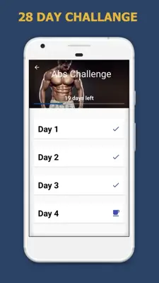 Body Building six pack 28 day challeng android App screenshot 4